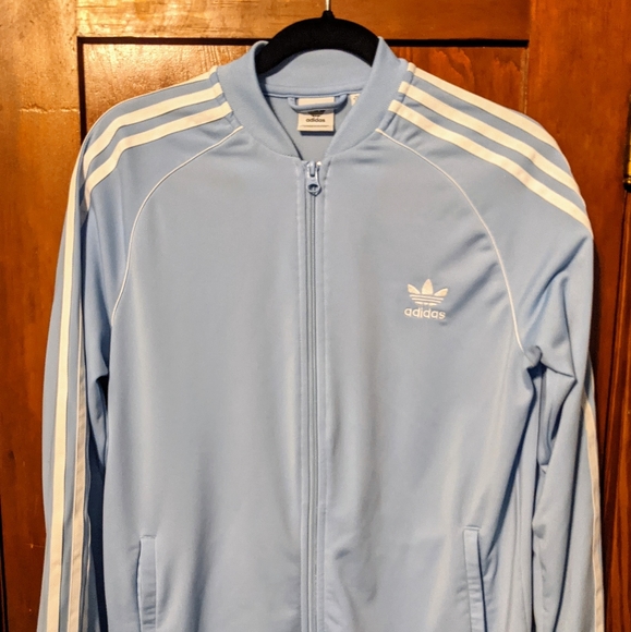 baby blue adidas jumper